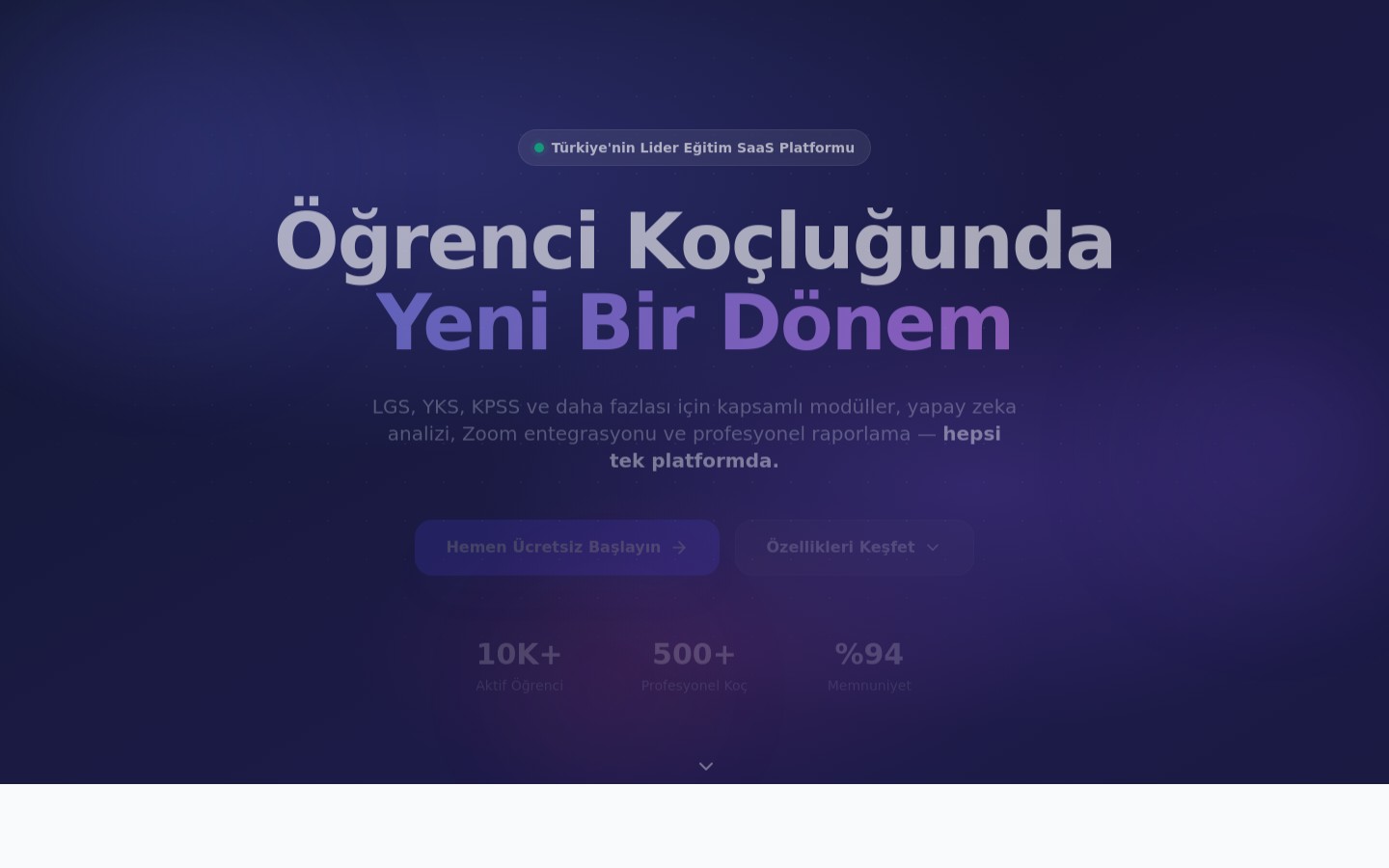 Renkli Koçluk Öğrenci Yönetim Platformu