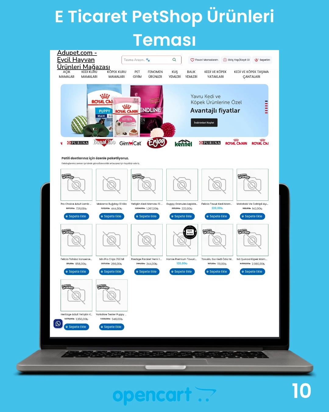Petshop Ürünleri Teması